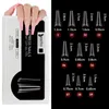 Unghie finte Beautilux French XL XXL Soak Off Gel Tips Mezza copertura Acrilico Stiletto Ballerina Press On Nail American CapsuleFalse