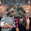 Parti Maskeleri Dinozor Maska Sahne Performansı Cosplay Parti Props Tyrannosaurus Rex Head Cover Okul Etkinliği Cosplay Cadılar Bayramı Dekorasyonu 230523