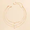 Anhänger Halsketten Layered Dünne Kette Mit Perle Halskette Für Frauen 2023 Trendy Einfache Damen Mode Schmuck Hals Mädchen GeschenkeAnhänger