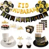 Inne imprezy imprezowe Eid Mubarak Banner Balons Cake Topper Ramadan Decoration Kareem Muzułmański Festiwal Islamski