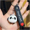 Клайки Lanyards Cartoon Panda мягкий резиновый запясть