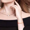 Kedjor multicolor mässing perforerade hjärthängen halsband armband pärlor chian hängande väskor smycken tillbehör gör v1y00