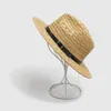 Chapeaux à large bord Vintage chapeau de paille été plage parasol britannique Jazz casquette creuse pour hommes femmes classique Cowboy en gros