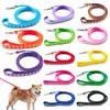 Dog Collars Training Leashes 1.2M Durbable Pet Supplies Walking Jogging Traction Long Rope Lead Chain For Dogs Cat