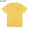 Herren-T-Shirts für Damen, T-Shirts mit Eulen-Motiv, kurzärmelig, Hip-Hop-Baumwoll-T-Shirt, Mehrfarbig
