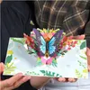 Greeting Cards 3D Pop Up Card Butterfly On Flowers For Men Or Women Thinking Of You Mothers Day All Ocn 5 X 7 Er Includes Envelope A Am8Ok