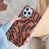 2024 New Designers Mobile Phone Cases for IPhone 14 13 12 11 pro x xs max xr 8 7 Plus Brand Fashion Phone case braid Shell Ultra Cover 242269PE