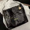 10A Mirror Quality Luxury designers Mini Bucket Bags 22 handbag 35cm shopping bag Calfskin Quilted Tote Black Purse Womens Shoulder Si