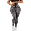 Leggings van dames Rosevans Tie-Dye High Taille Women Plus Size Hip Lift Tummy Control Pant Yoga Quick Drying Training Pants Sweatfant