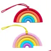 Party Favor Rainbow Lage Tag Sile Outdoor Vacation Aircraft Customized Logo Drop Delivery Home Garden Festive Supplies Event Dh9Tn