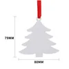 Kerstdecoraties Diy hangers sublimatie blanco sneeuwvlokklokken warmteoverdracht decoratie drop levering home tuin feestje dh7fb