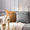 Pillow Linen Cover Button For Living Room Sofa Nordic Decorative Home Decor 45x45cm Pillowcase