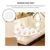 Storage Bottles Egg Plate Deviled Serving Tray Ceramic Dish Porcelain Platter Pan Escargot Holder Dishes Divided Appetizer Plates Snail