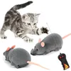 Toys 3 Cores de gatos RC Camundongos eletrônicos Toys CAT Toys sem fio Controlsimulation Plush Mouse Funny Interactive Rat Toy para gatinhos de animais de estimação G230520