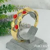 Bangle Yuminglai Jewelry High Quality Gold Color African Fashion Bracelet For Women Brazilian gold plated jewelry FHK12809