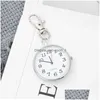 Nyckelringar Lanyards Nurse Pocket Watch KeyChain Waterproof Digital Quartz Creative Gift Key Chain Keyring Drop Delivery Fashion Acce Dhluf