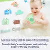 Cartoon Animal Rotating Water Wheel Baby Bath Toys Set Animal Sug Cups Waterwheel Water Spray Toy Dusch Game For Toddler