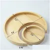 Other Home Decor Crystal Wooden Tray Decoration Ornaments Creative Moon Shape Essential Oil Display Drop Delivery Garden Dhlca