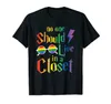 T-shirt da donna LGBTQ T-shirt LGBT Gay Pride Rainbow Heartbeat SUONI SOI'M IN T-shirt unisex per uomo e donna