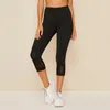 Abbigliamento da palestra 2023 Moda Attività al coperto Pantaloni Donna Scava fuori Giuntura Leggings attillati per il fitness Elasticità Pantaloni corti da yoga