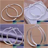 Hoop Huggie 925 Sterling Sier Big Earring Women Lady 5Cm Op Quality Fashion Beautif Jewelry Factory Price Expert D Dhgarden Dhife