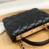 9a luxe designer tas Italiaanse lederen handtassen voor vrouwen alle stalen goud vergulde hardware portemonnee