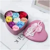 Party Favor Valentines Day Gift 9 Rose Soap Flowers Scented Bath Body Petal Foam Artificial Flower Diy Home Decoration Drop Delivery Dh8Rk