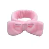 Party Favor 8 Couleur Bow Hair Band Coral Veet Ladies Wash Bandeau Pure Hairband 7.7X2.2 Pouces Drop Delivery Home Garden Festive Sup Dhy5U