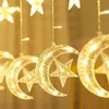 Outros suprimentos de festa de evento, 3 metros LED Fairy Garland Ramadã Eid Mubarak 12 Lâmpada da LuoStar 220V UE Islam Lights Decorações de cortina para a janela da casa 230522
