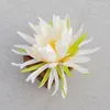 Dekorativa blommor 20st/Lot Artificial Flower Head Epiphyllum Färgglada väggpanel Tillbehör Heminredning Bröllop Bakgrund Diy Wreath