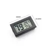 Household Thermometers Mini Digital Lcd Environment Thermometer Black/White Fy11 Hygrometer Humidity Temperature Meter In Room Refri Dhalv