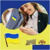 Pins Brooches Ukraine Flag Brooch Metal Pin Souvenir Badge Hat Bag Decoration Creative Gift Supplies Drop Delivery Jewelry Dhyuq