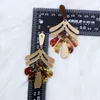 Vintage Boho Plant Plant Acryl Leaf Drop For Women Proste bohemian letnia biżuteria prezenty Bijoux