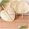 Favor de fiesta Tejido a mano St Bamboo Fans Bebé Protección del medio ambiente Repelente de mosquitos Ventilador para el verano Regalo de boda Entrega de la gota Hom Dhycv