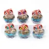 Party Favor Crystal Owl Ornament Natural Stone Healing Energy Office Desktop Decoration Craft Gift Delivery Home Garden Festive DH3DS