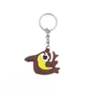 Keychains Lanyards Söt Sloth Keychain PVC Cartoon Pendant Car Fashion Accessories Keyring Key Chain Drop Delivery DHSWK