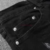 691 Jeans amari Fashion amirl Hosen amirlies High am es amis Denim imiri es amiiri New AM Street Designer Marke Schwarze Kleidung Knife Cut Hole Jeans Herren Star Patch E2FY