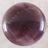 Beads 2Pcs/Lot 25-30MM Round CAB Cabochon Natural Stone Crystal Purple Quartz No Drilled Hole Bead For Jewelry Making Bracelet Earring