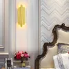 Lampy ścienne nowoczesne szklane lampa kuchenna lustro do sypialni inteligentne łóżko piętrowe światła łazienkowe lekkie retro