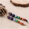 Pendant Necklaces Natural Crystal Stone Colorf Seven Chakra Stones Necklace Yoga Healing Nce Bead Fashion Accessories Drop Delivery Dhsc0
