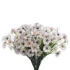 Decorative Flowers Simulation Flower Spring Grass Violet Outdoor Anti-ultraviolet Green Plant Engineering Ornament Home Decor