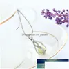 Pendant Necklaces Newly Fashion Teardrop Necklace Glow In The Dark Little Mermaid Romantic Nyz Shop Factory Price Expert Des Dhgarden Dhqml