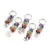 Keychains Lanyards Natural Crystal Keychain Pendant Broken Gems Tassel Lage Decoration Key Chain Birthday Present Keyring Drop Delive Dhzjg