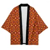 エスニック服ファッション大人の半袖シャツraghukuプリントアジアのサムライの着物トップカジュアルゆけ家八cardiganルーズブラウス