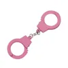 Keychains Lanyards Creative Simation Handcuffs Keychain Metal Bag Pendant Keyring Drop Delivery Fashion Accessories Dhqh9