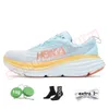 Hoka One One Running Shoes for Men Women Clifton 8 9 Cyclamen Sweet Lilac Hokas Bondi 8 Carbon x 2 on Cloud Mist Fog From People Sneakers Designer Trainers