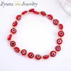 Bangle 10PCS Turkish 6mm Crystal Eye Bracelet For Women Handmade Glass Beads Chains Lucky Jewelry Accessories Fashion Couple Bracelets