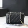 9A Designer Trunk Bags Caviar Echt lederen koeienhuid Handgemaakte hangbag eigen make -upspiegel