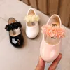 Sneakers Spring Girls Shoes Princess Ballet Flats Dance Party Wedding Children for 312 Years Old Kids CSH139 230522