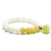 Pulseira frete grátis raiz bodhi branco jade pulseira feminina único anel lótus ágata cristal obsidiana masculino pulseira presente da menina china vento lobo